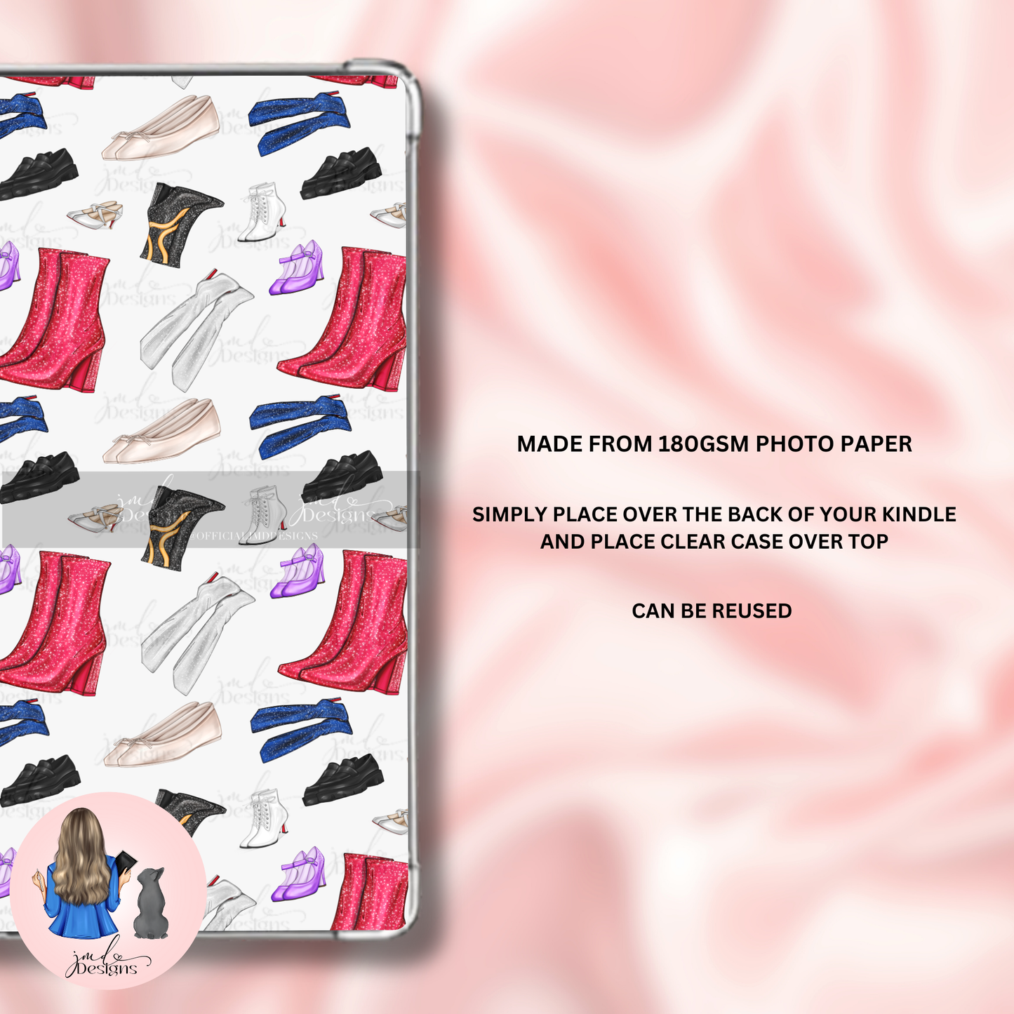 Eras Of Shoes Paper Kindle Insert | Kindle Insert Accessory