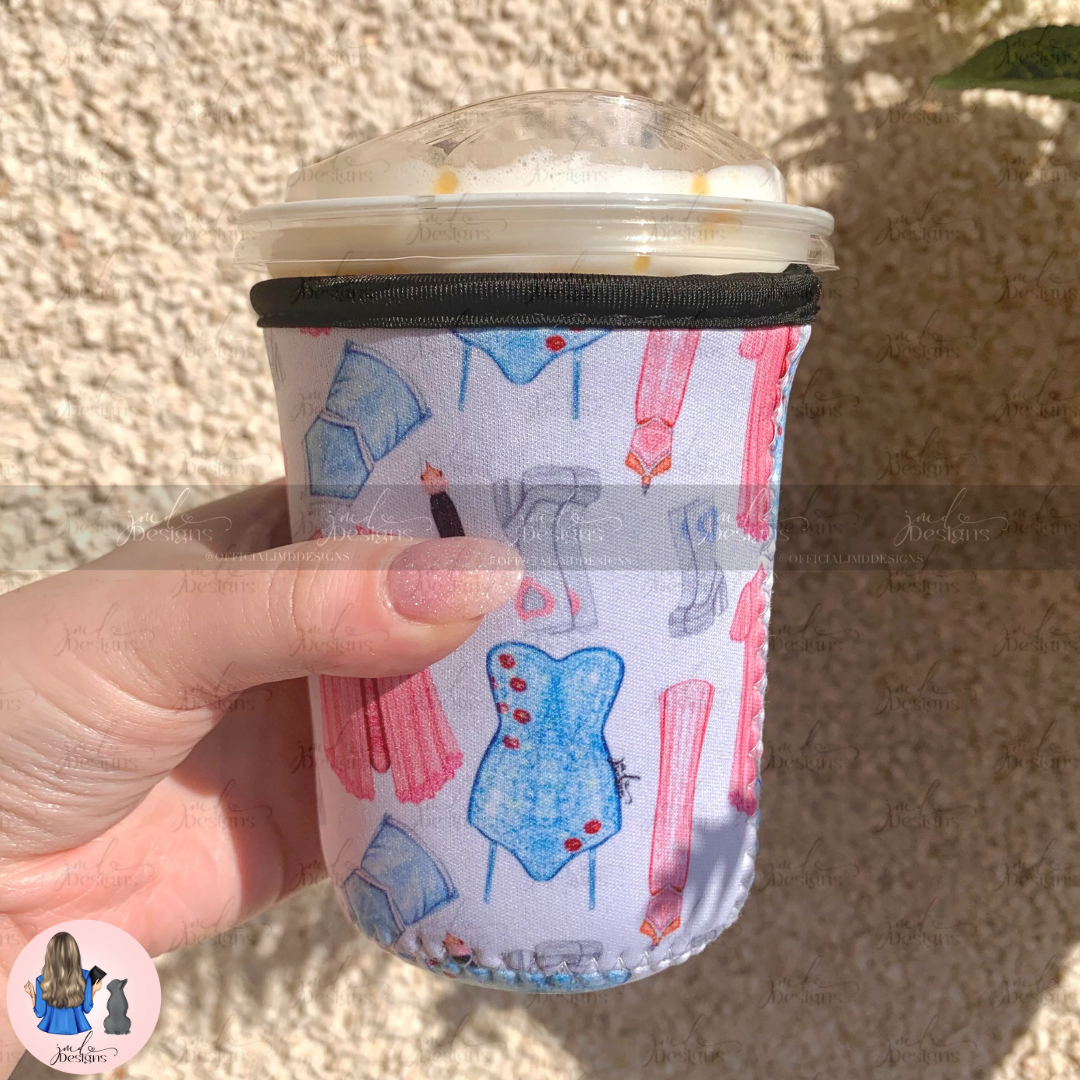 Sweet Pop Princess Iced Coffee Cup Koozie Sleeve