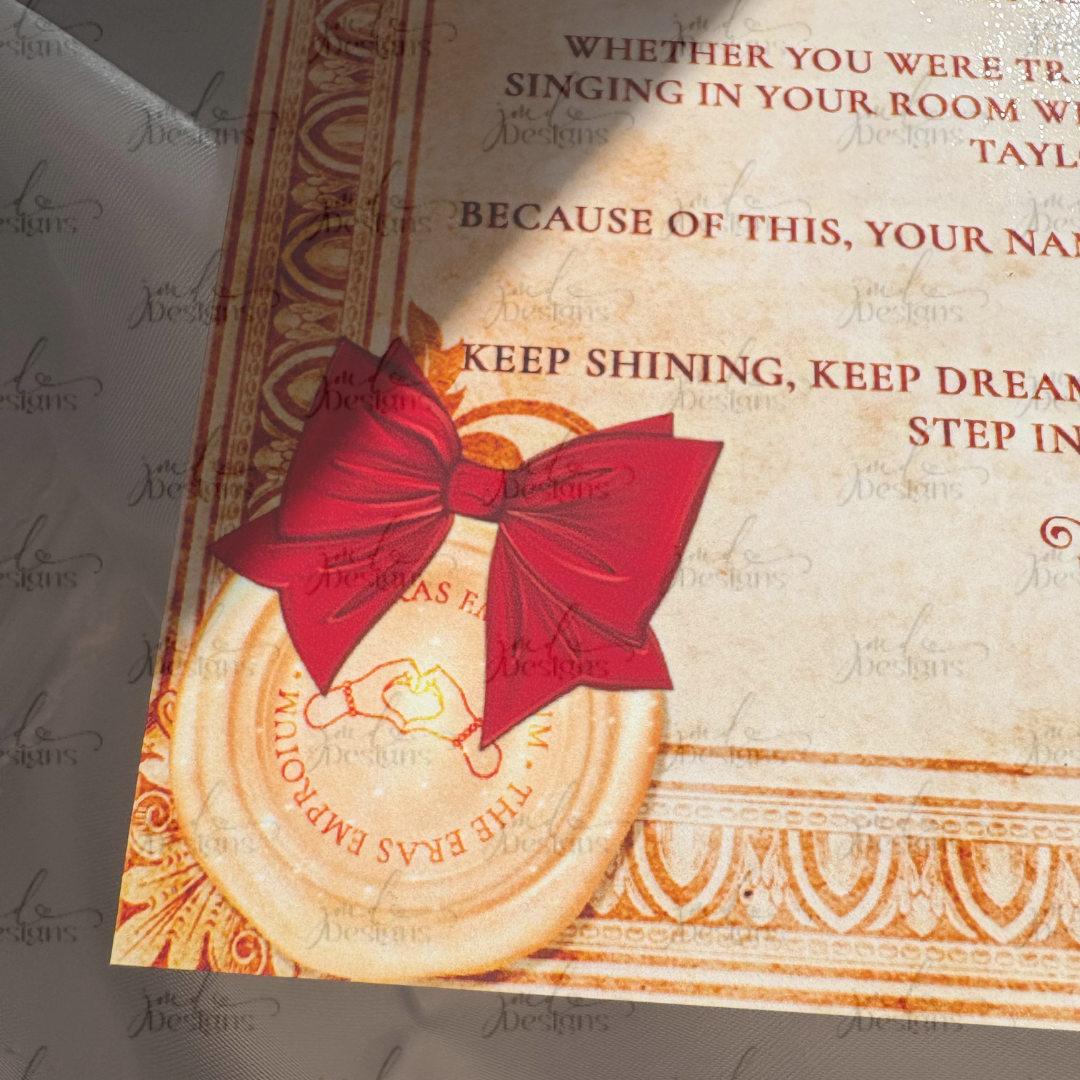 Magical Eras Emporium Christmas Nice List Certificate | Christmas Certificate Keepsake