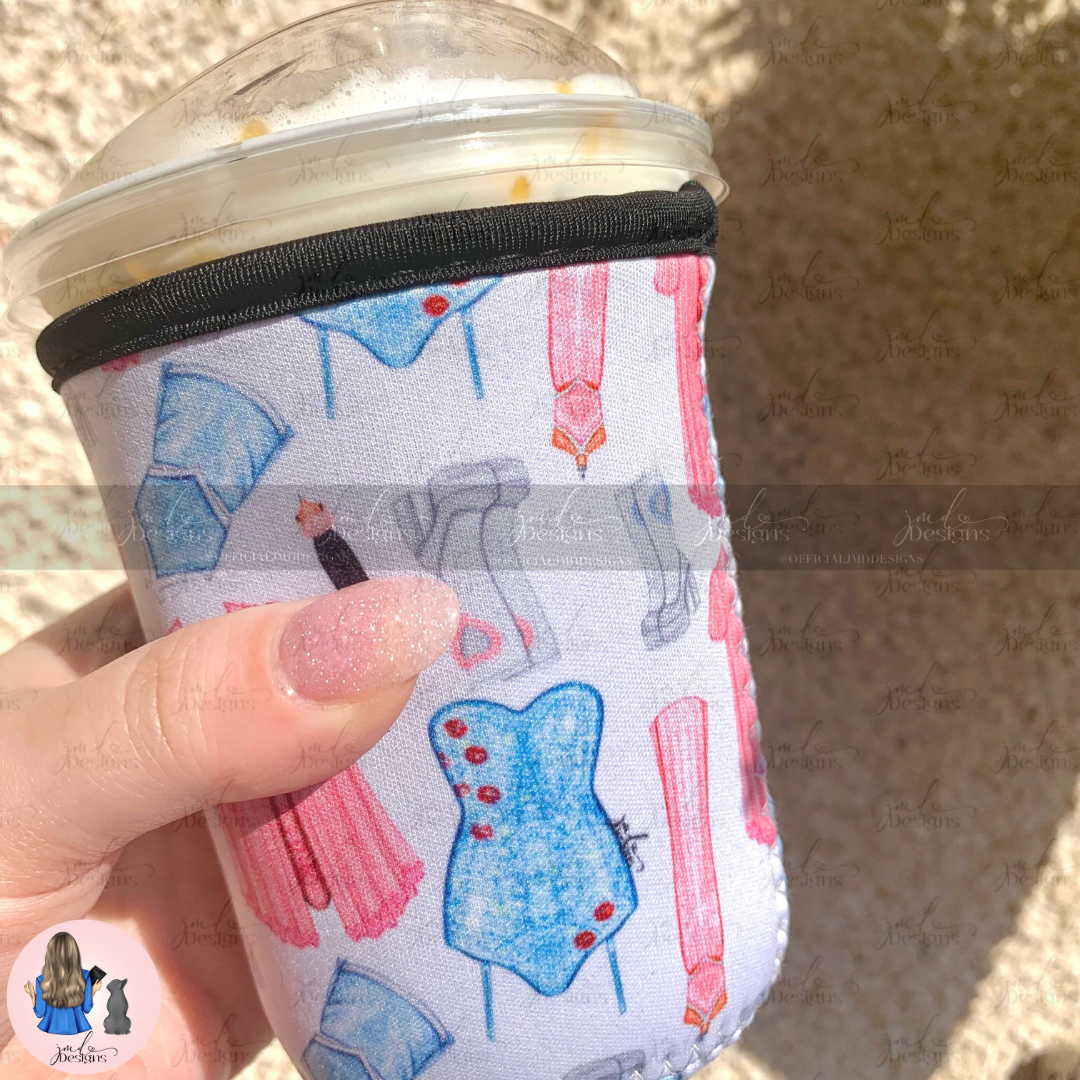 Sweet Pop Princess Iced Coffee Cup Koozie Sleeve