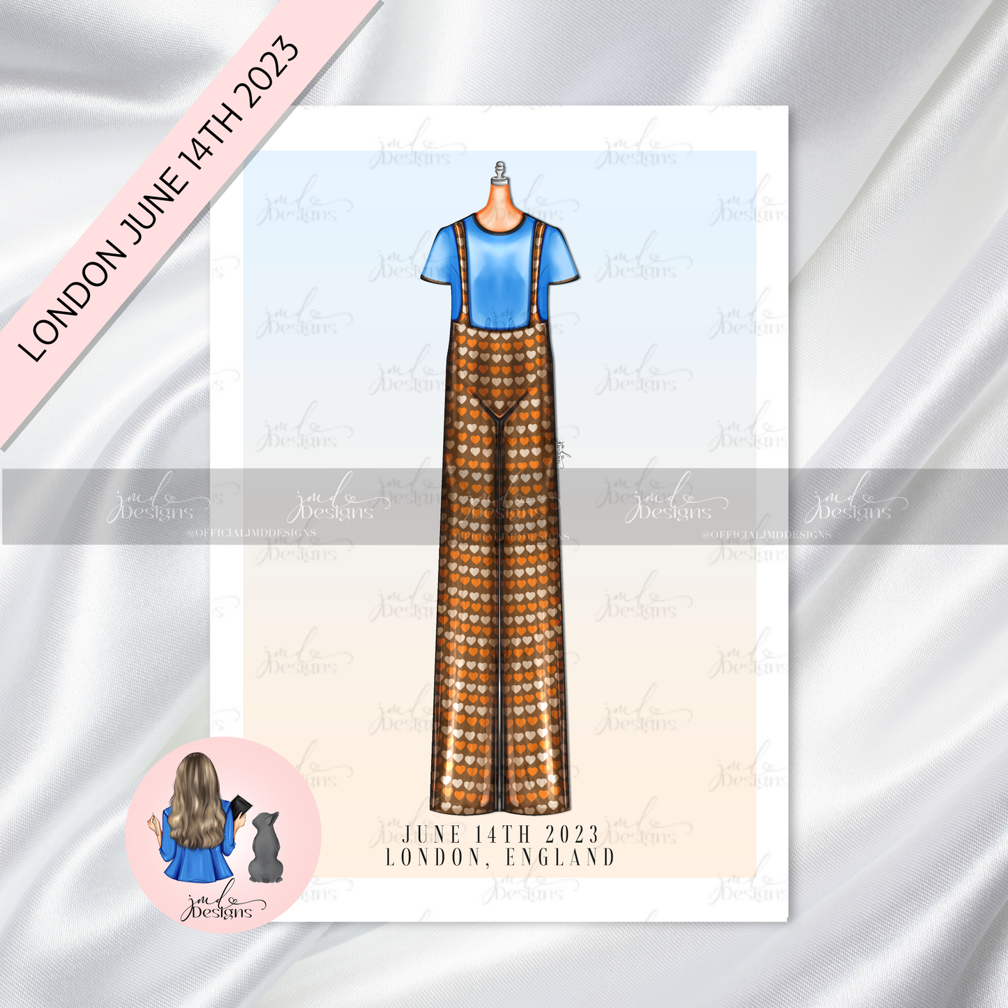 Satellite Dreams Tour Concert Fashion Art Print | LONDON JUNE 14TH