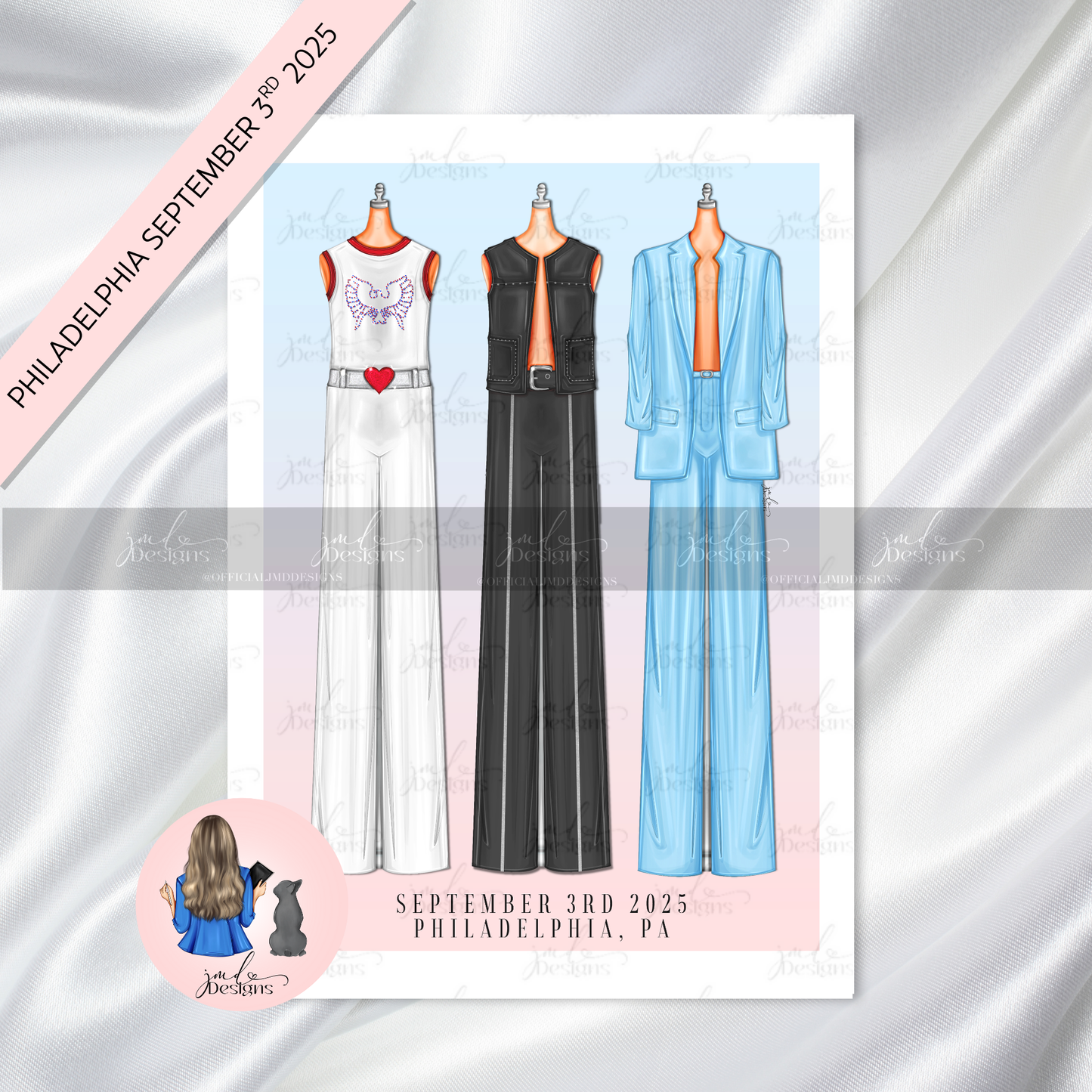 Moonbeam Tour Concert Fashion Art Print | Concert Art Print Choose Your Date