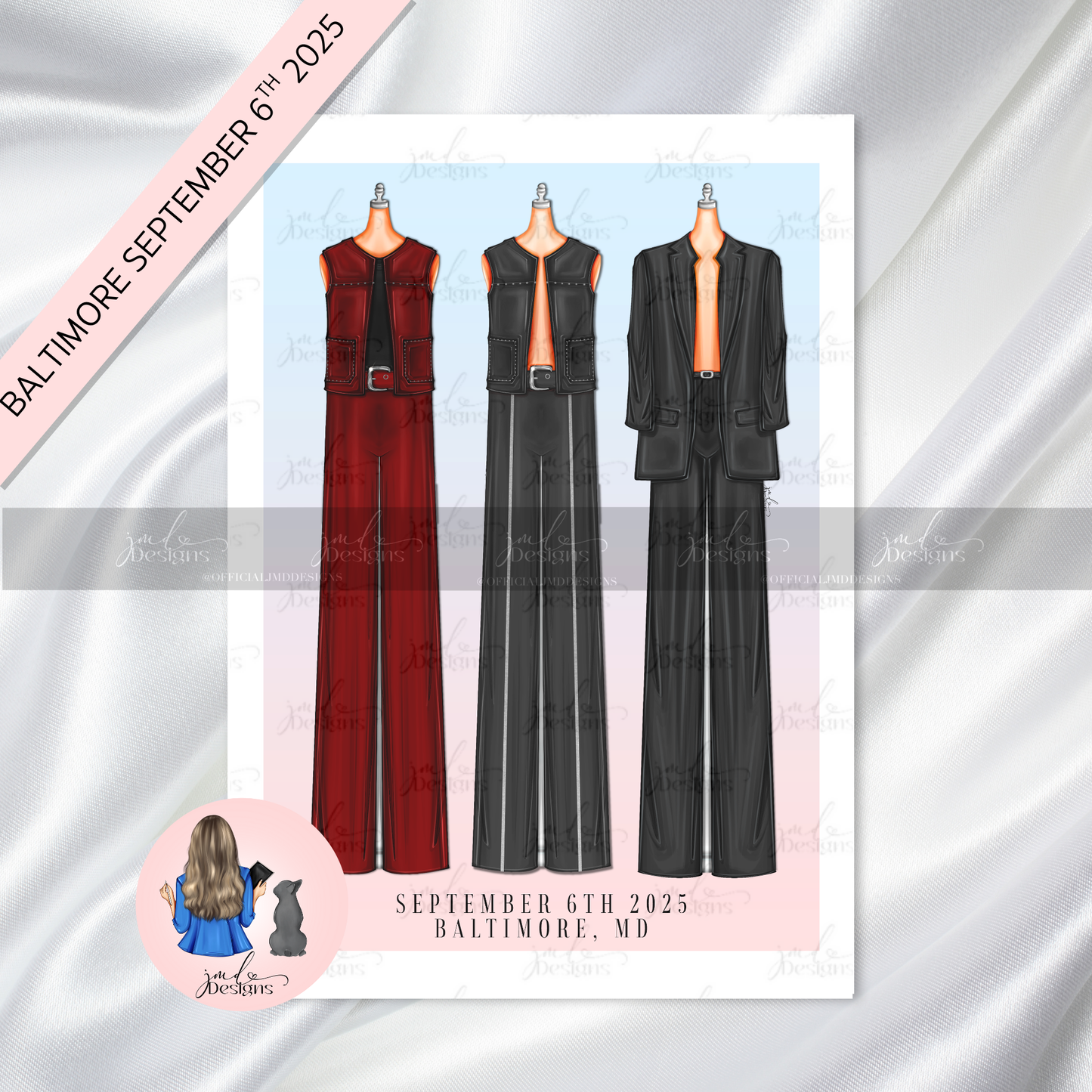 Moonbeam Tour Concert Fashion Art Print | Concert Art Print Choose Your Date