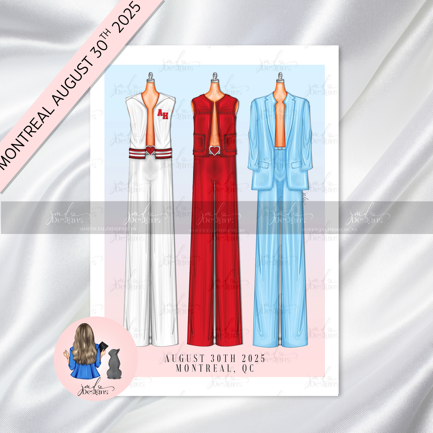 Moonbeam Tour Concert Fashion Art Print | MONTREAL AUGUST 30TH 2025