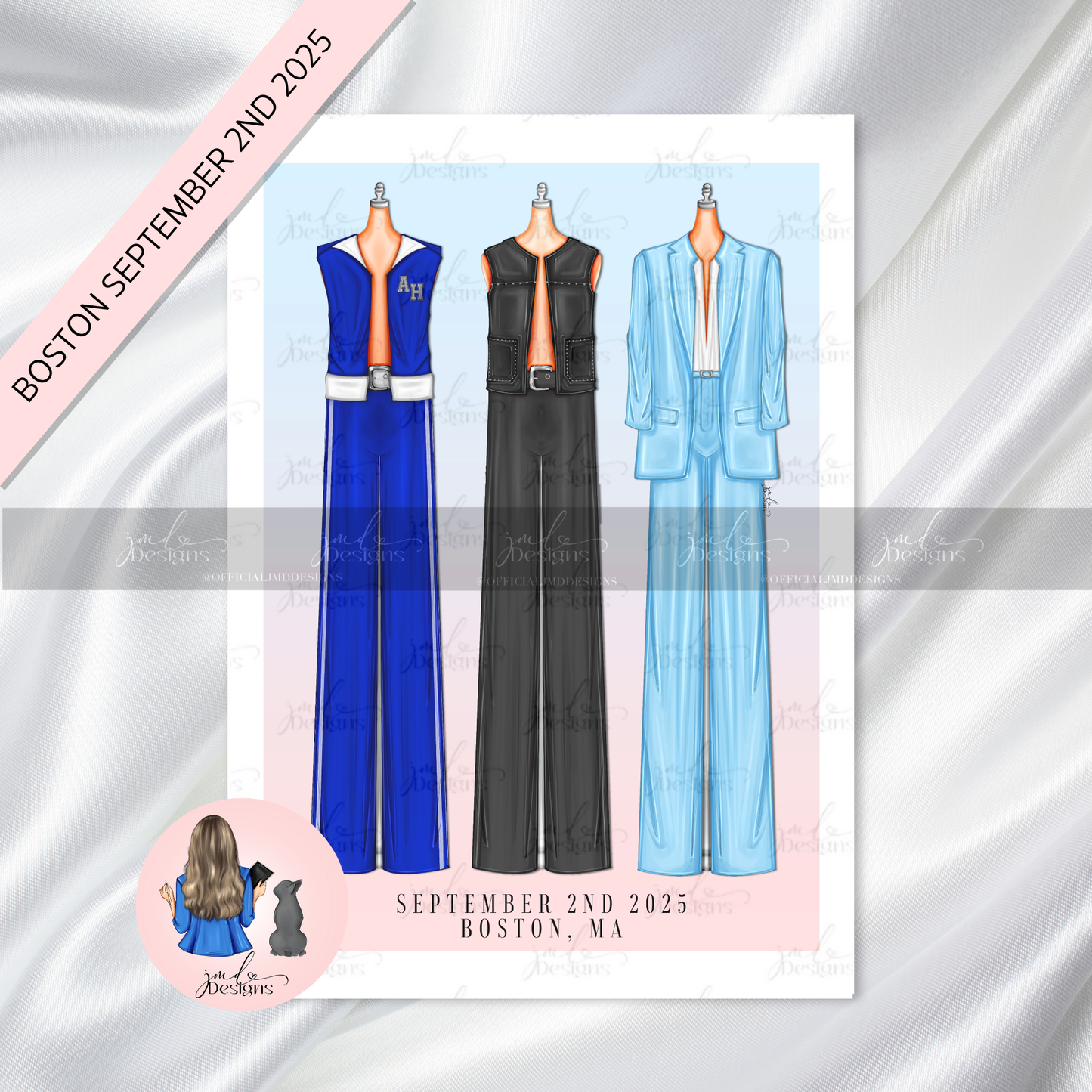 Moonbeam Tour Concert Fashion Art Print | Concert Art Print Choose Your Date