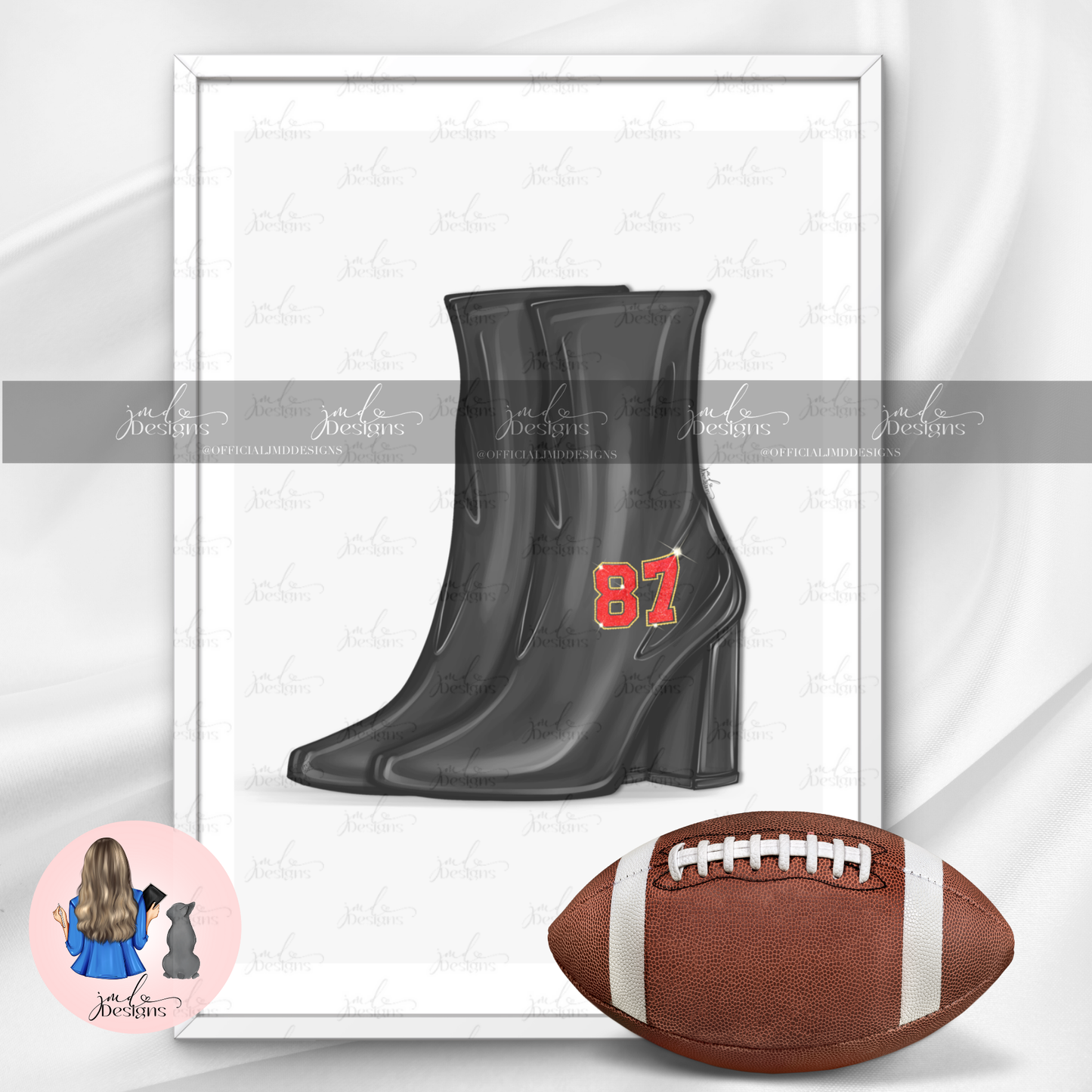 Number 87 Boots Art Print