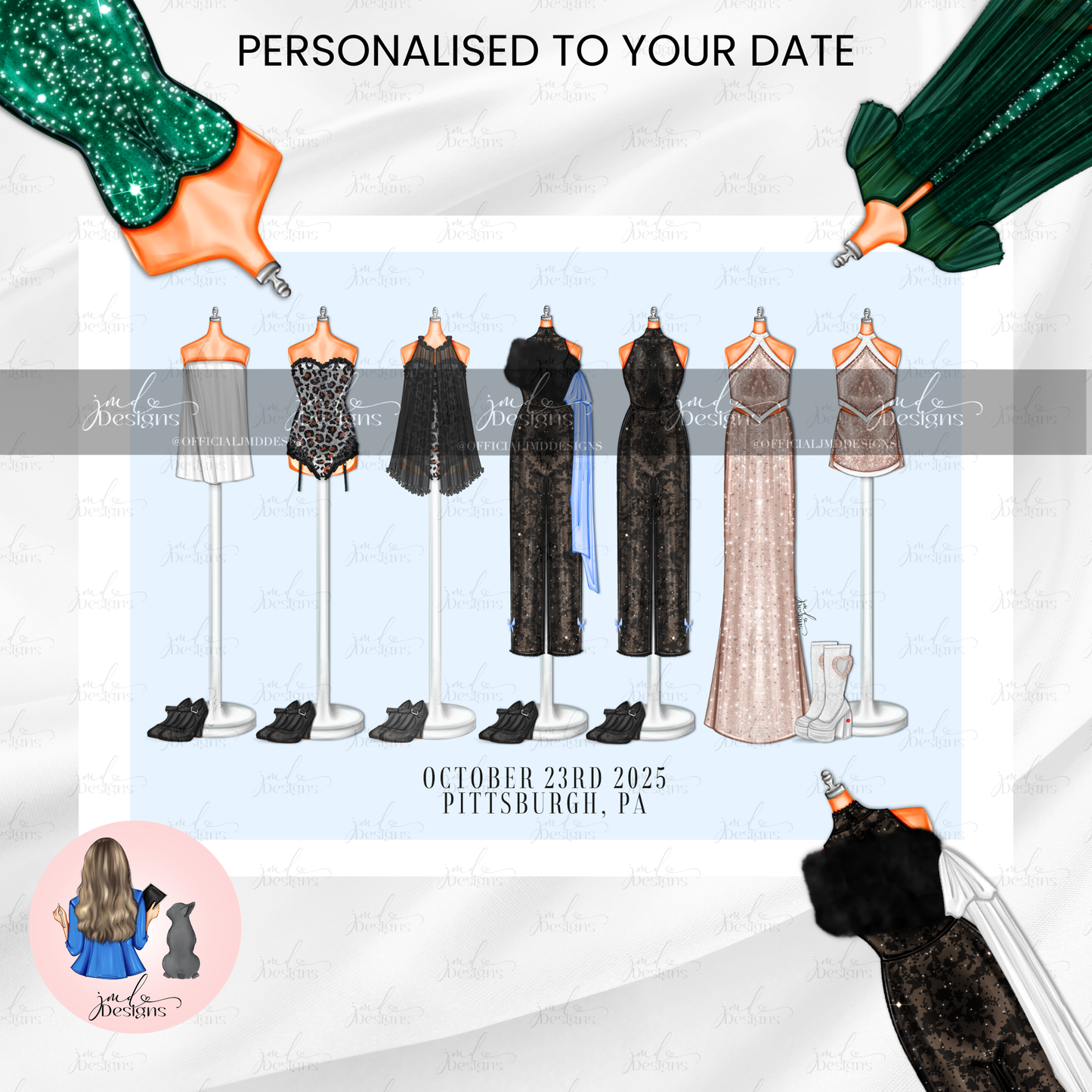 THE FINAL LEG Personalised Sweet Pop Princess Concert Lineup Art Print