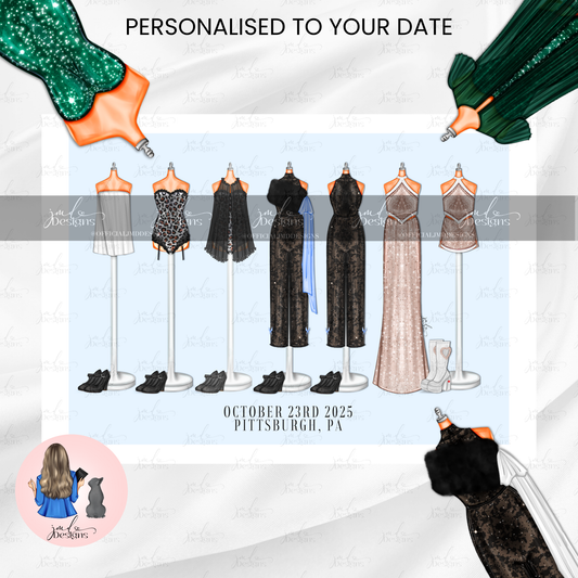 THE FINAL LEG Personalised Sweet Pop Princess Concert Lineup Art Print
