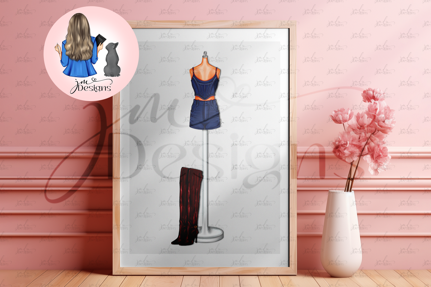 Football Girlfriend 2 Art Print