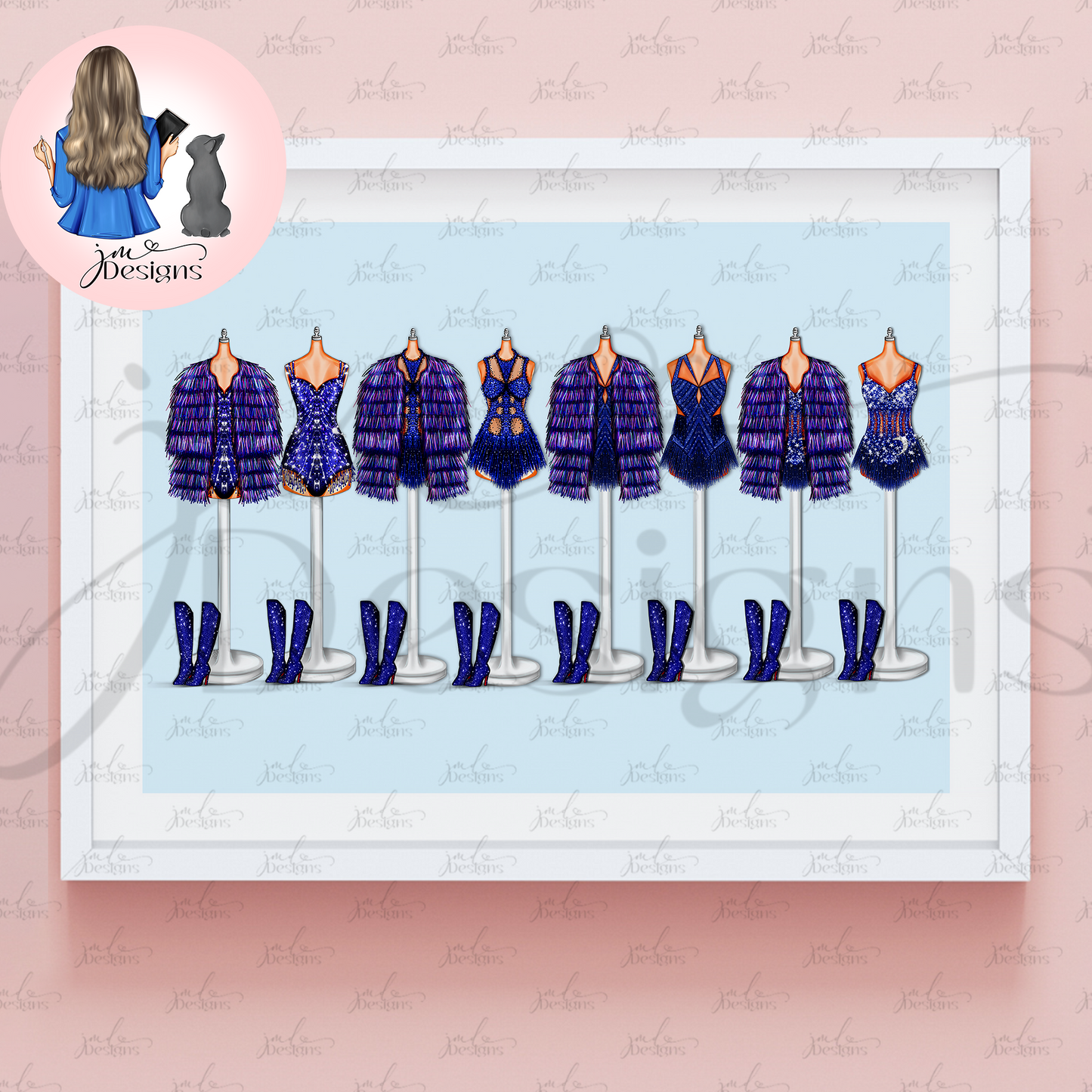 Clock Strikes Midnight Lineup Art Print