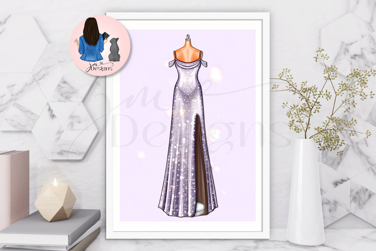 Purple Red Carpet Fashion Music Inspired Outfits Art Print | Fashion Illustration Print | A4 & 5x7 Merch Print