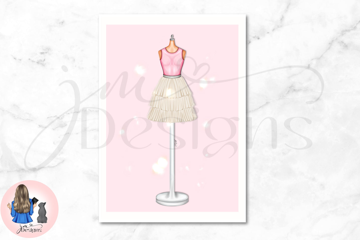Carrie's Intro Outfit Illustration | Fashion Illustration Print | A4 & A5 Print