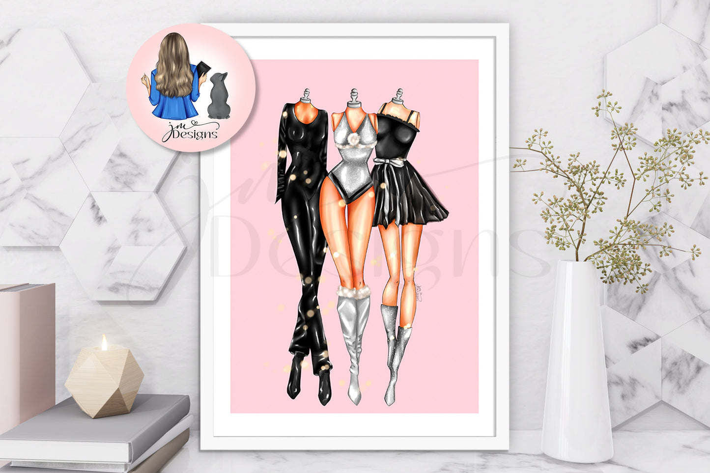 October 3RD Fashion Illustration | Fashion Illustration Print | A4 Illustration Print | Movie Inspired Illustration