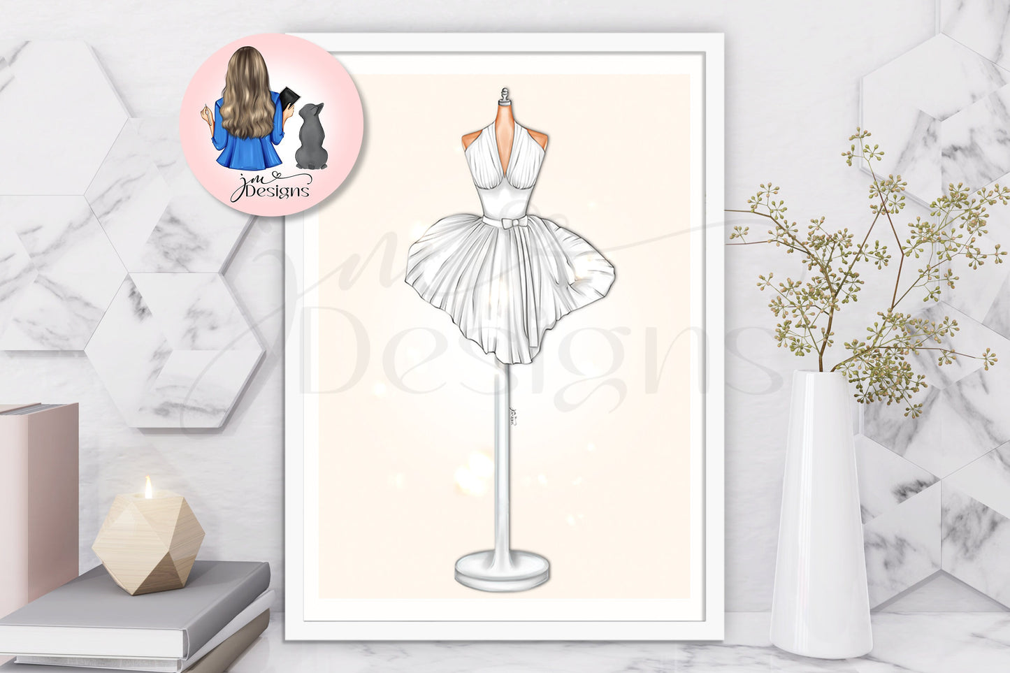The Itch Dress Illustration | Fashion Illustration Print | A4 & 5x7 Illustration Print