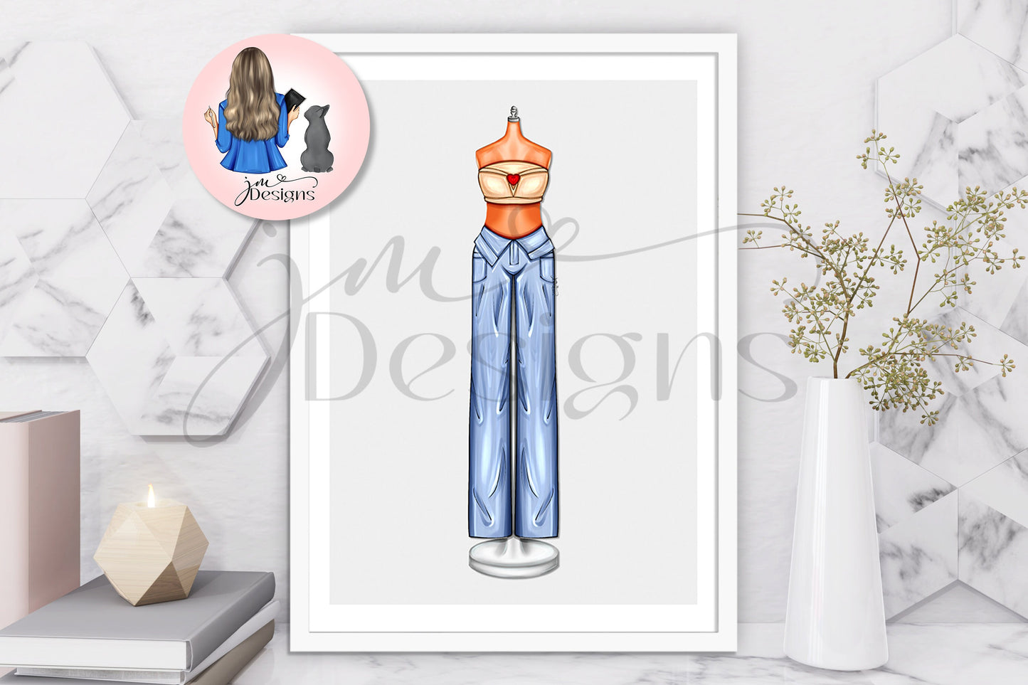 Pop Princess Casual Lineup Art Print | Fashion Illustration Print | A4 & 5x7 Print | Concert Memorabilia Merch