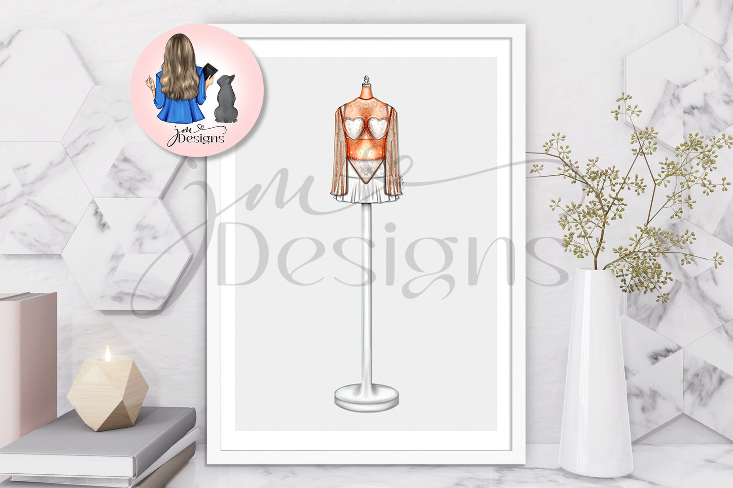 Pop Princess Glasgow Lineup Art Print | Fashion Illustration Print | A4 & 5x7 Print | Concert Memorabilia Merch
