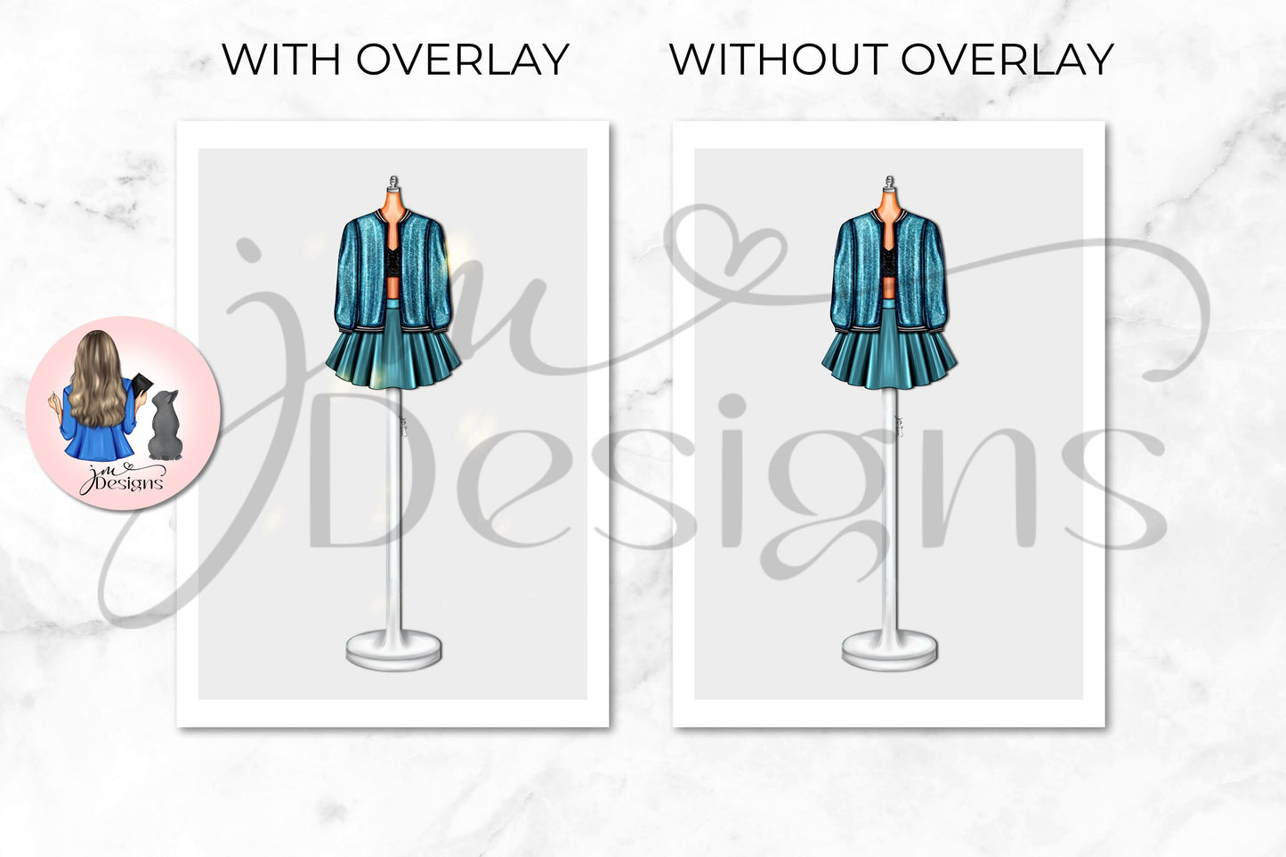 Metallic Retro Outfit Illustration | Fashion Illustration Print | A4 & 5x7 Merch Print