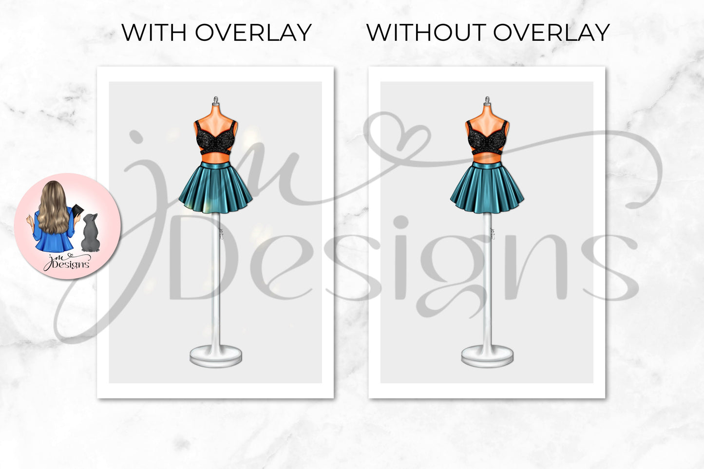Metallic Skater Outfit Illustration | Fashion Illustration Print | A4 & 5x7 Merch Print