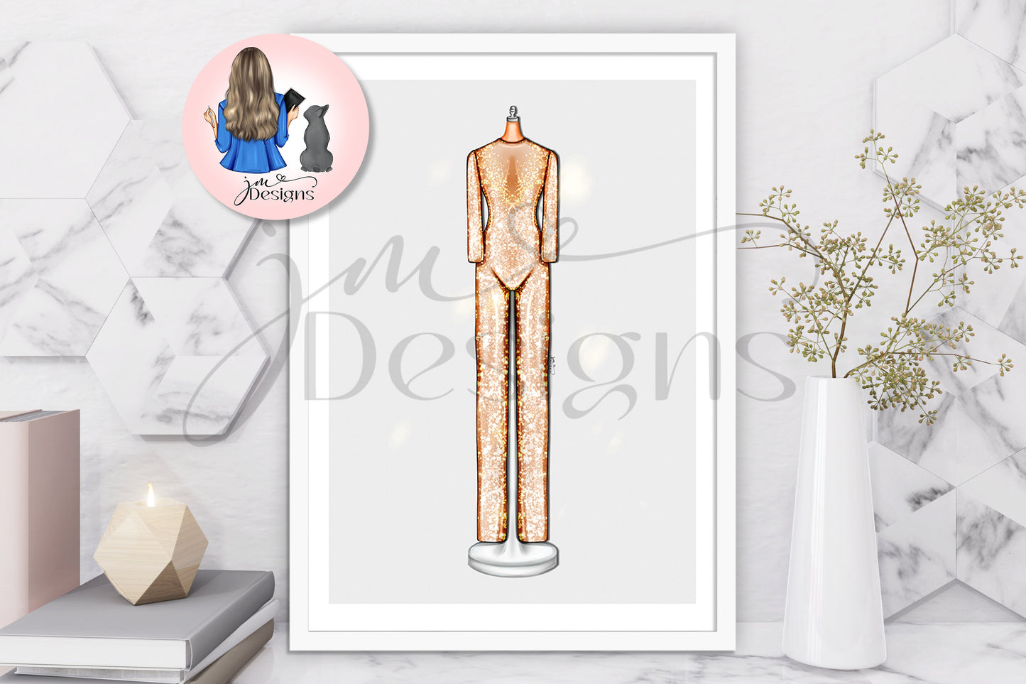 Paper Airplanes Outfit Illustration | Fashion Illustration Print | A4 & 5x7 Merch Print