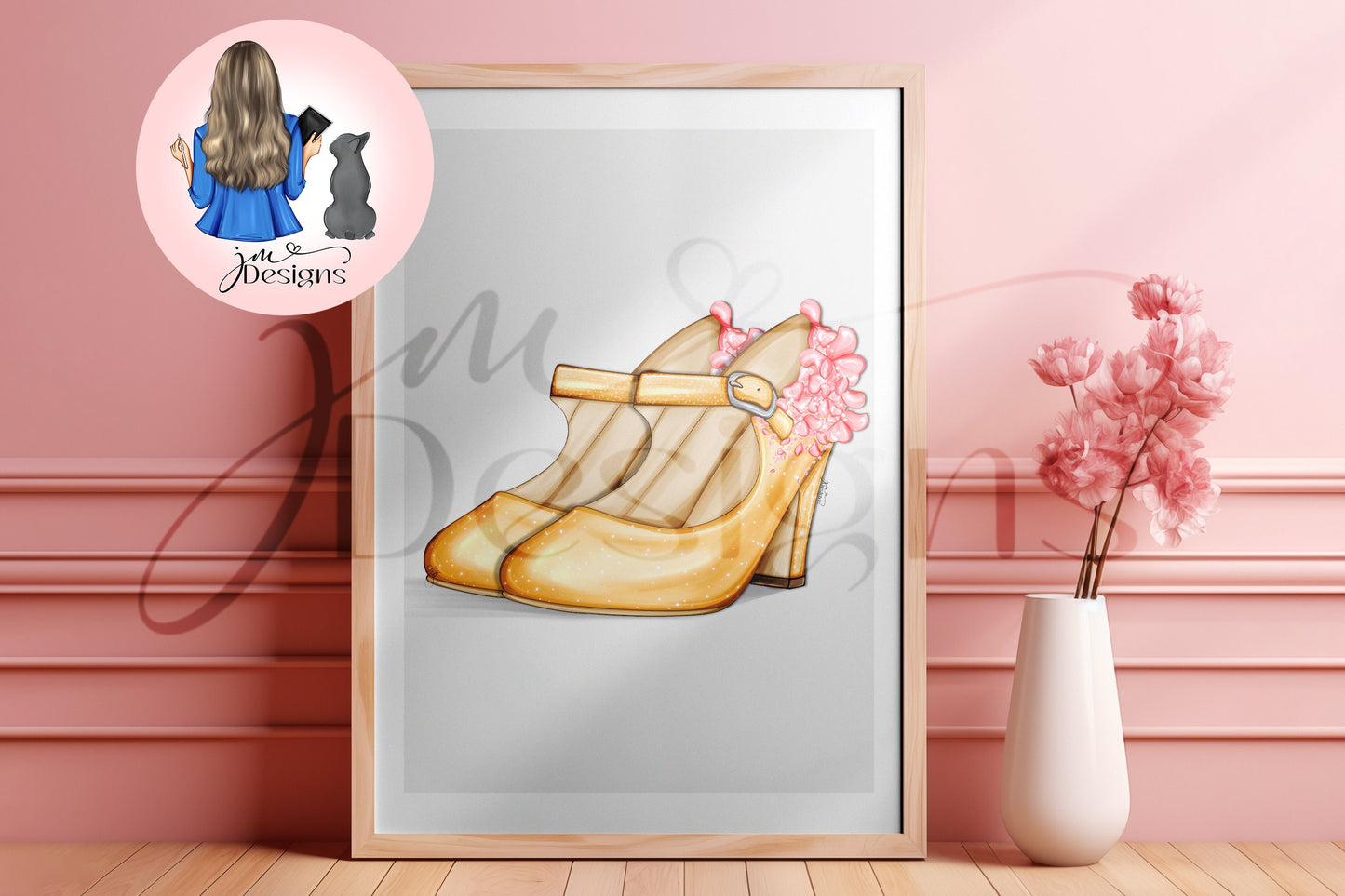 Enchanting Fairytale Heels Outfit Illustration | Fashion Illustration Print | A4 & 5x7 Print
