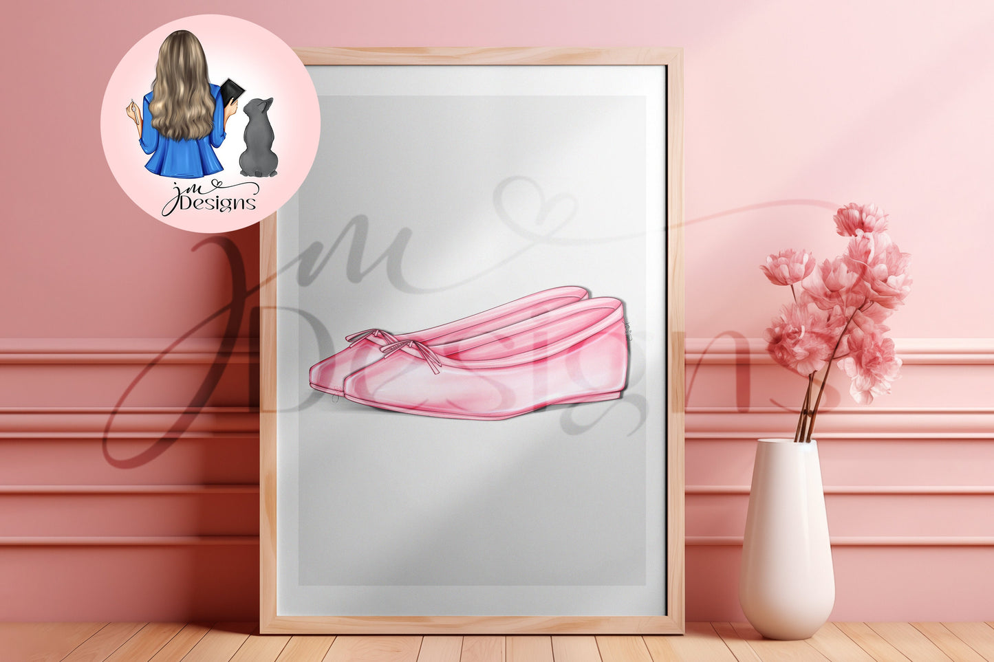 Folklorian Ballerina Flats Outfit Illustration | Fashion Illustration Print | A4 & 5x7 Print