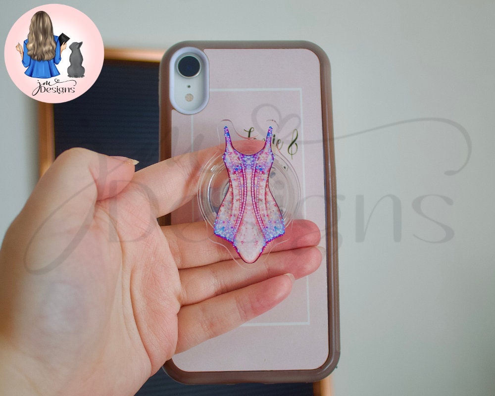 DISCOUNTED Eras Of Fashion Acrylic Clear Pop Socket Phone Kindle Grip | Phone Accessories | Cute Phone Kindle Pop Socket