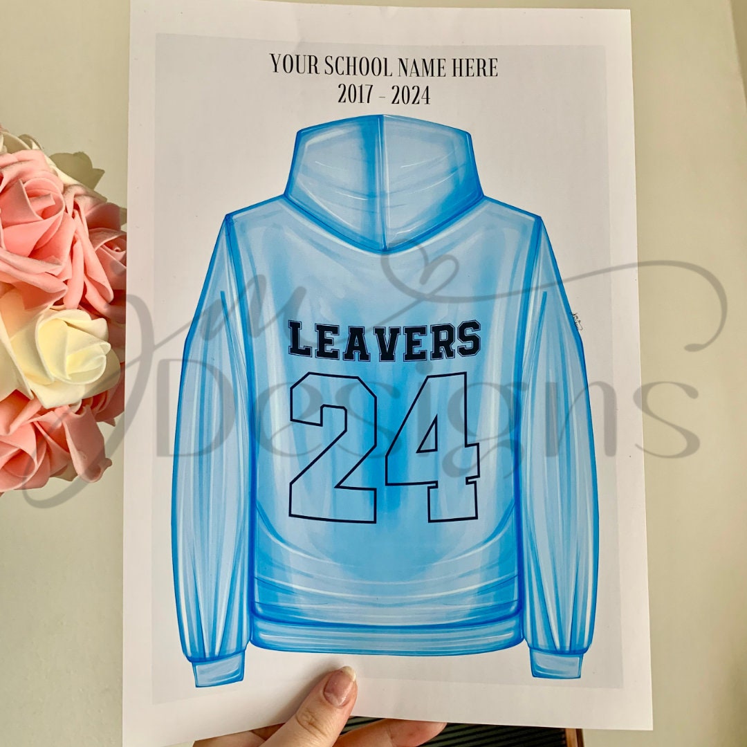 School Leavers Hoodie Print And Pen Set
