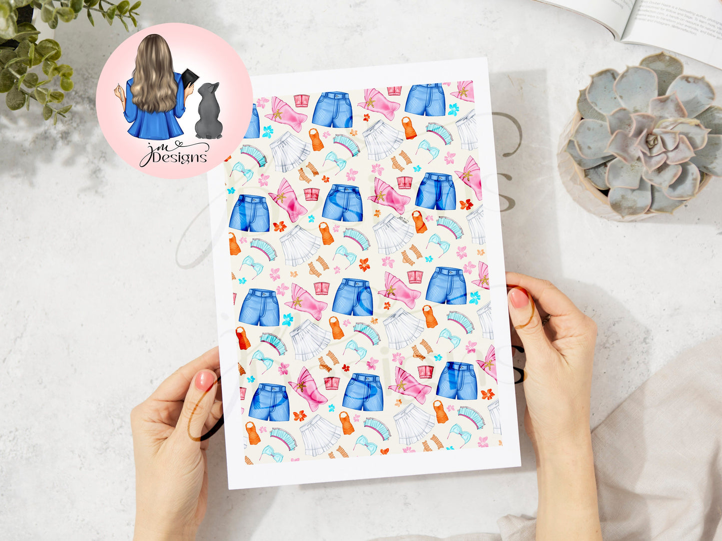 In My Summer Era Summer Vibe Pattern Print