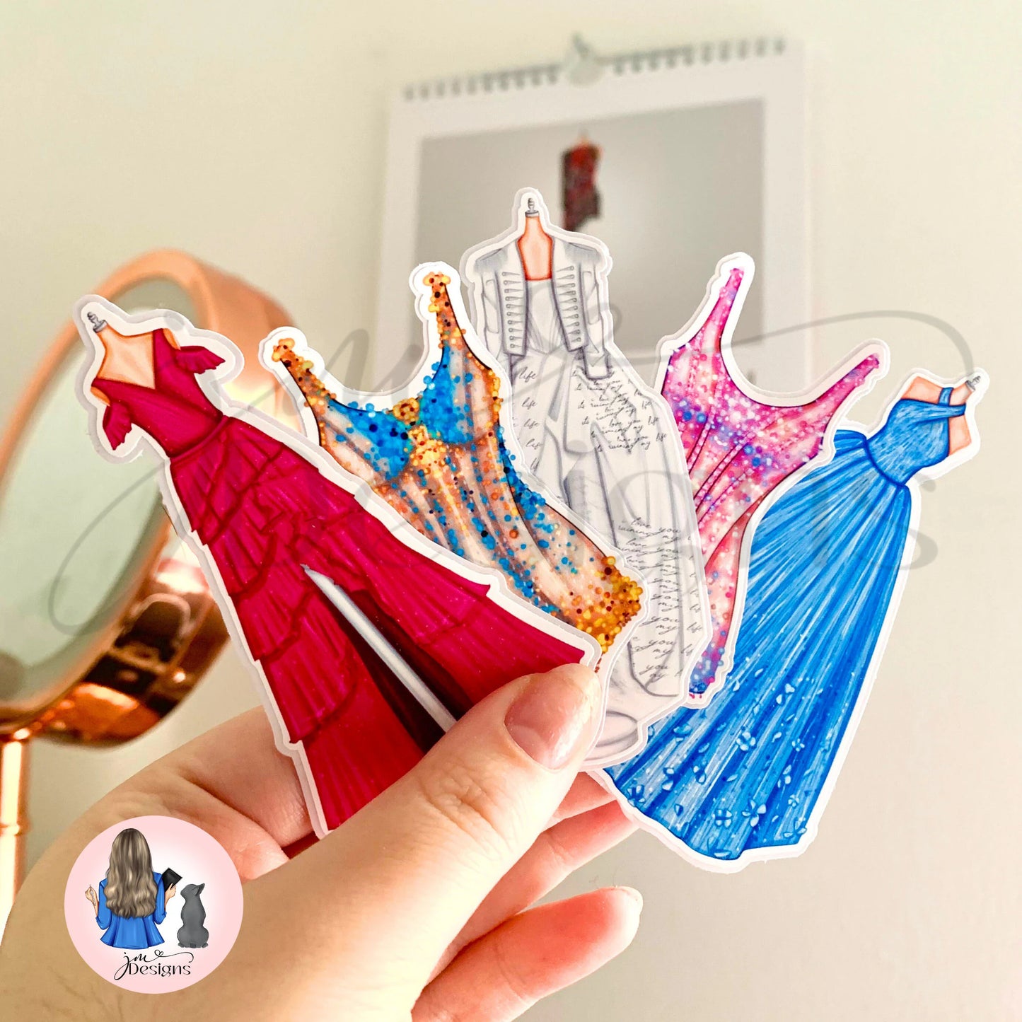 Eras Of Fashion Matte Vinyl Stickers
