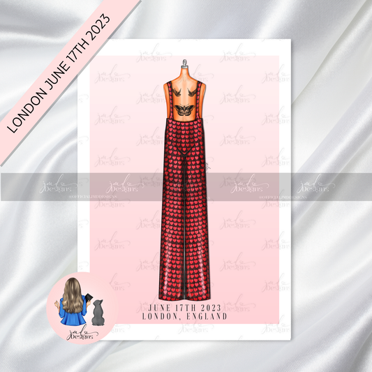 Satellite Dreams Tour Concert Fashion Art Print | LONDON JUNE 17TH