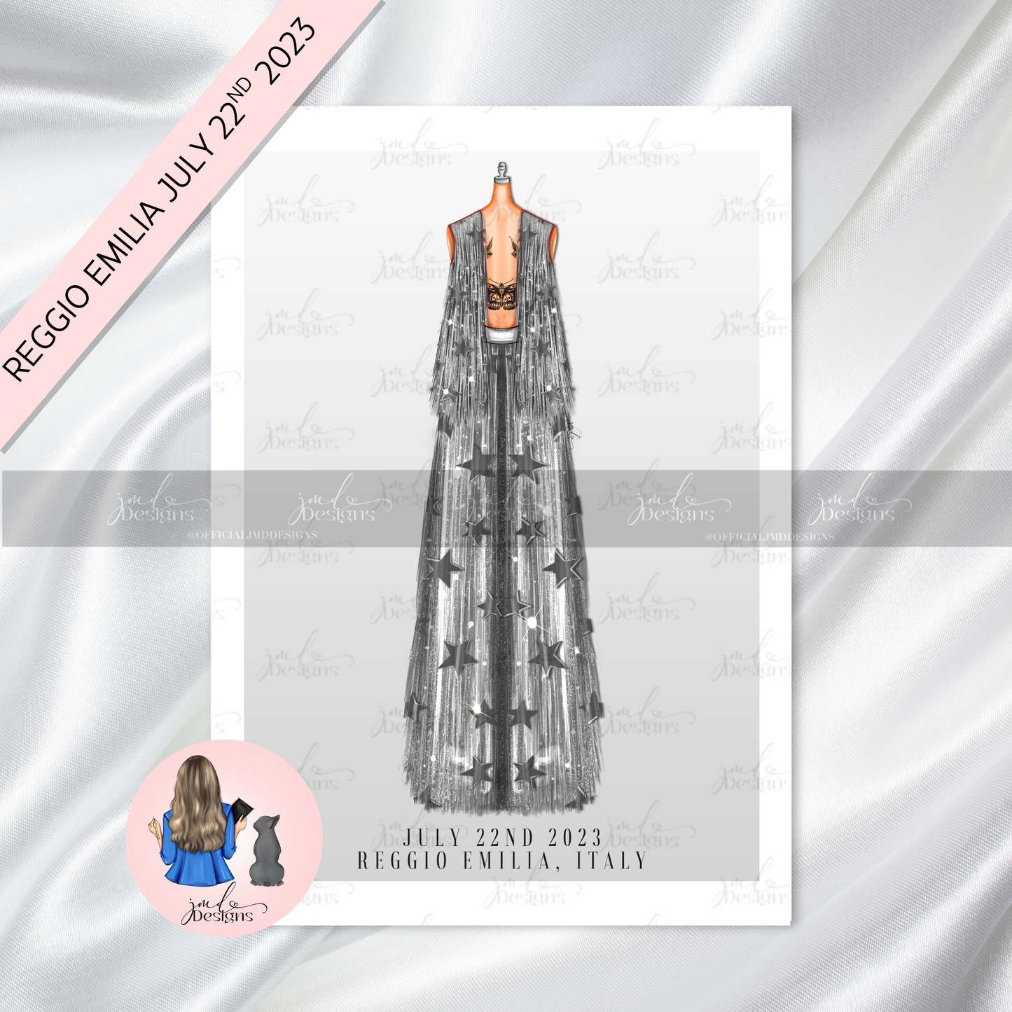 Satellite Dreams Tour Concert Fashion Art Print | REGGIO EMILIA JULY 22ND