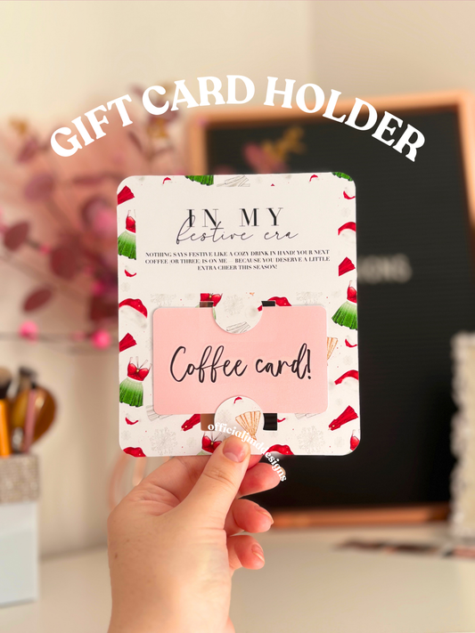 Christmas Festive Era Coffee Gift Card Holder Gift