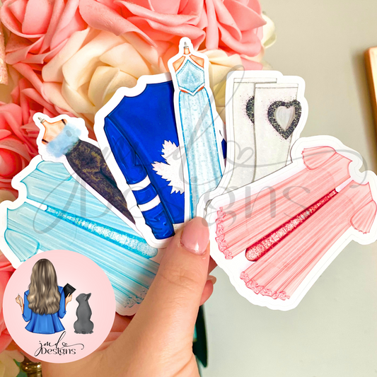 Short Pop Princess Matte Vinyl Stickers