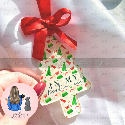 In My Festive Era Pattern Acrylic Tree Bauble