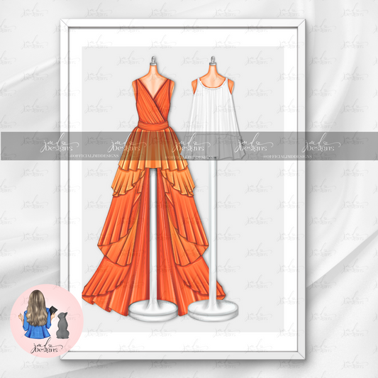 Surprise Duet Blondies Fashion Illustration Art Print