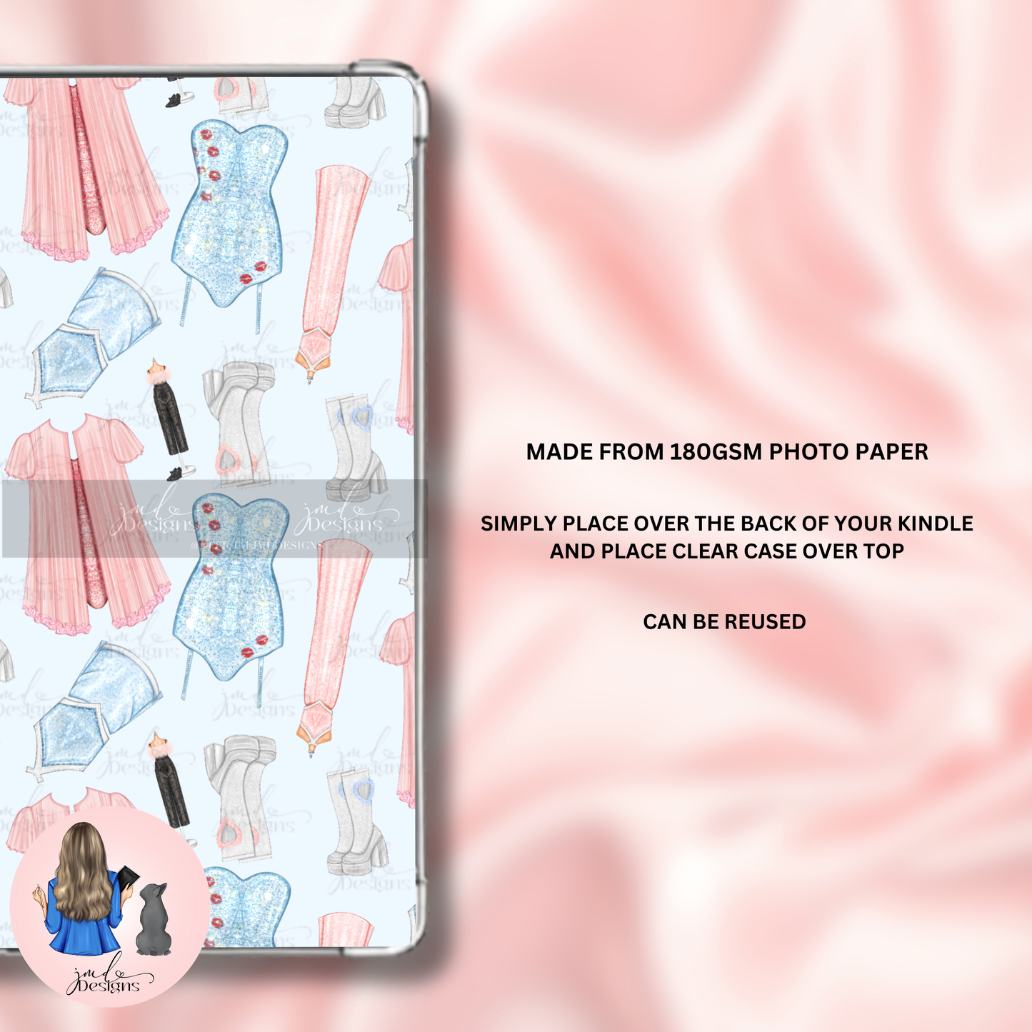 Sweet Pop Princess Paper Kindle Insert | Kindle Insert Accessory