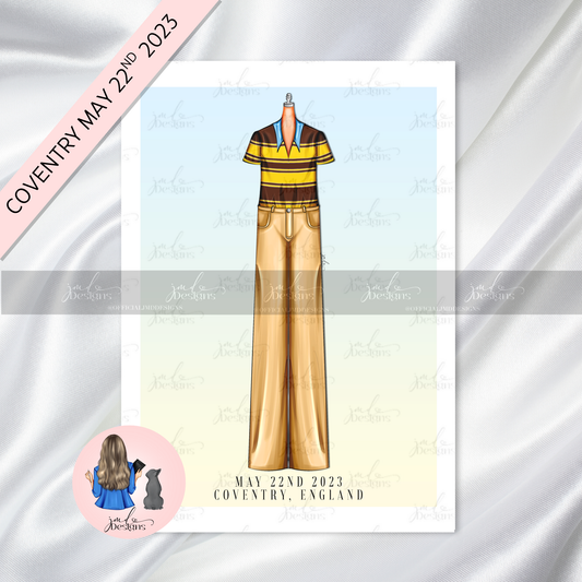 Satellite Dreams Tour Concert Fashion Art Print | COVENTRY MAY 22ND