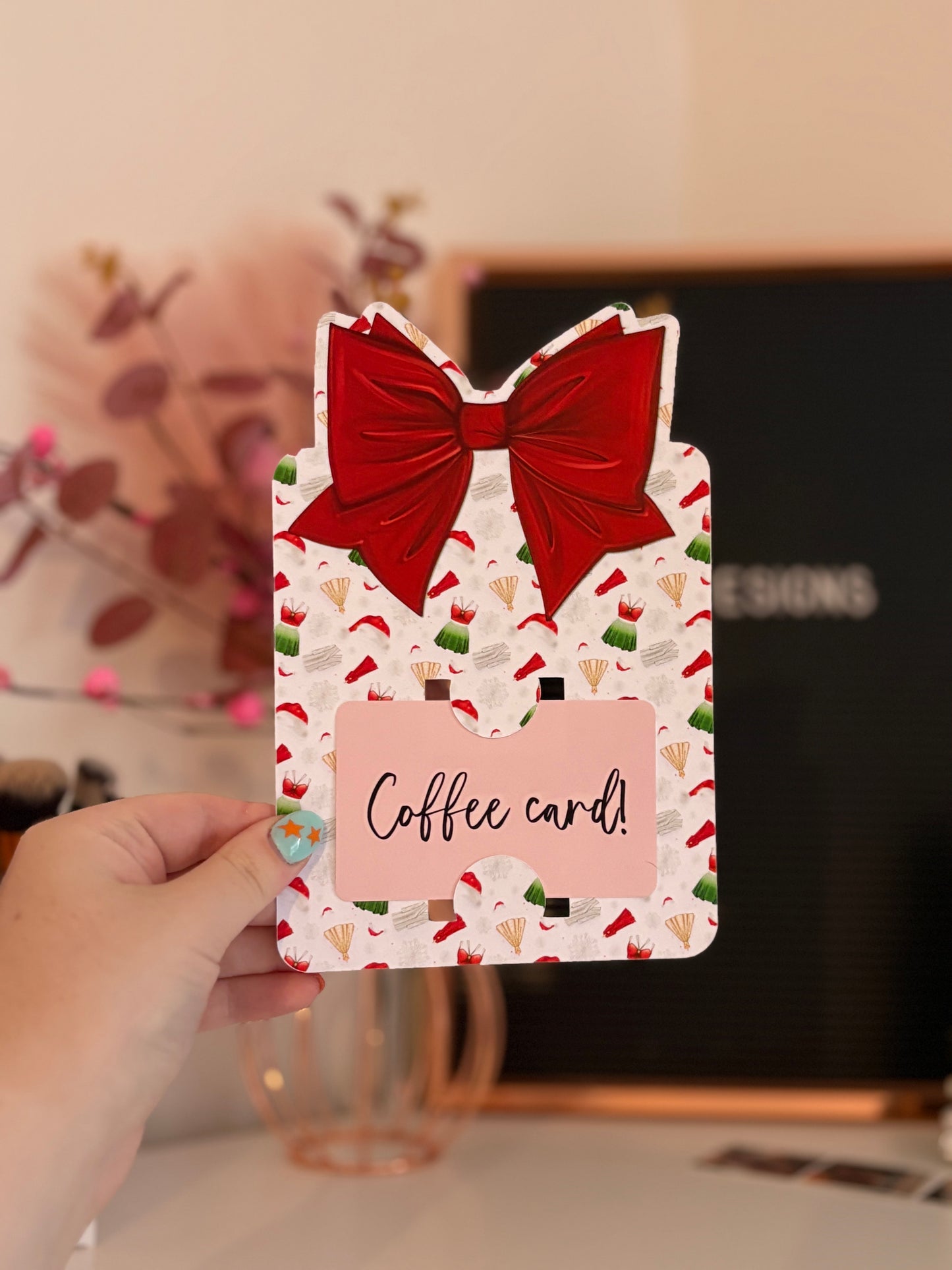 Christmas Festive Era Bow Gift Card Holder Gift