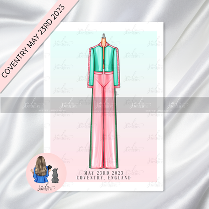 Satellite Dreams Tour Concert Fashion Art Print | COVENTRY MAY 23RD