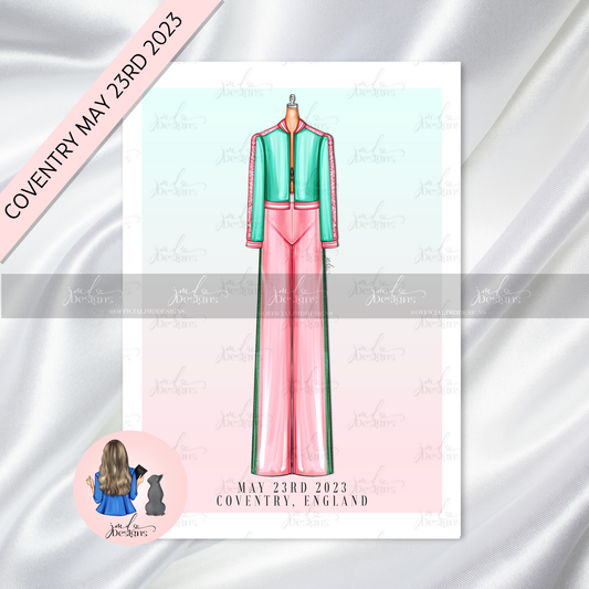 Satellite Dreams Tour Concert Fashion Art Print | COVENTRY MAY 23RD