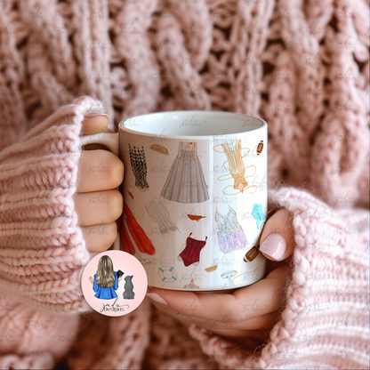 Ophelia Fashion Patterned 11oz Mug Tea Coffee Mug Fashion Mug