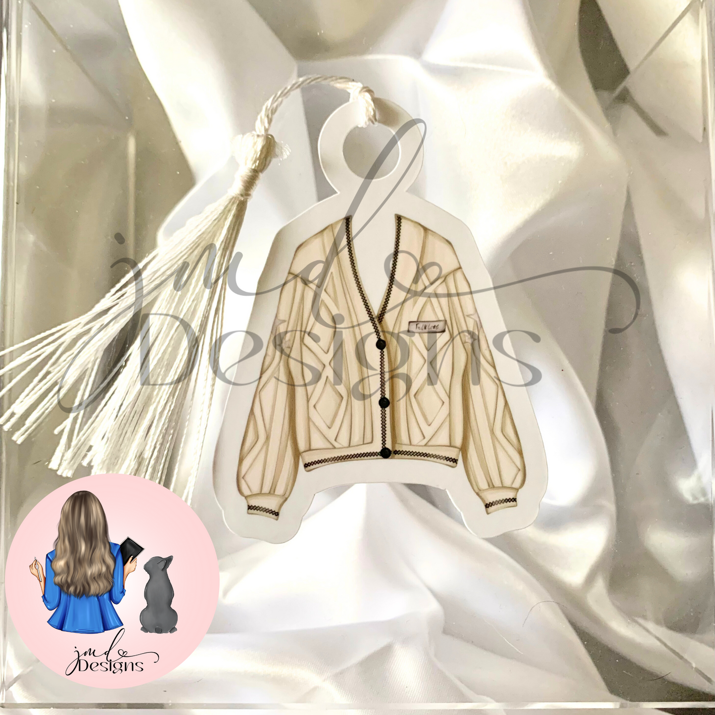 Cosy Cardigan Fashion Shape Bookmark With Tassel