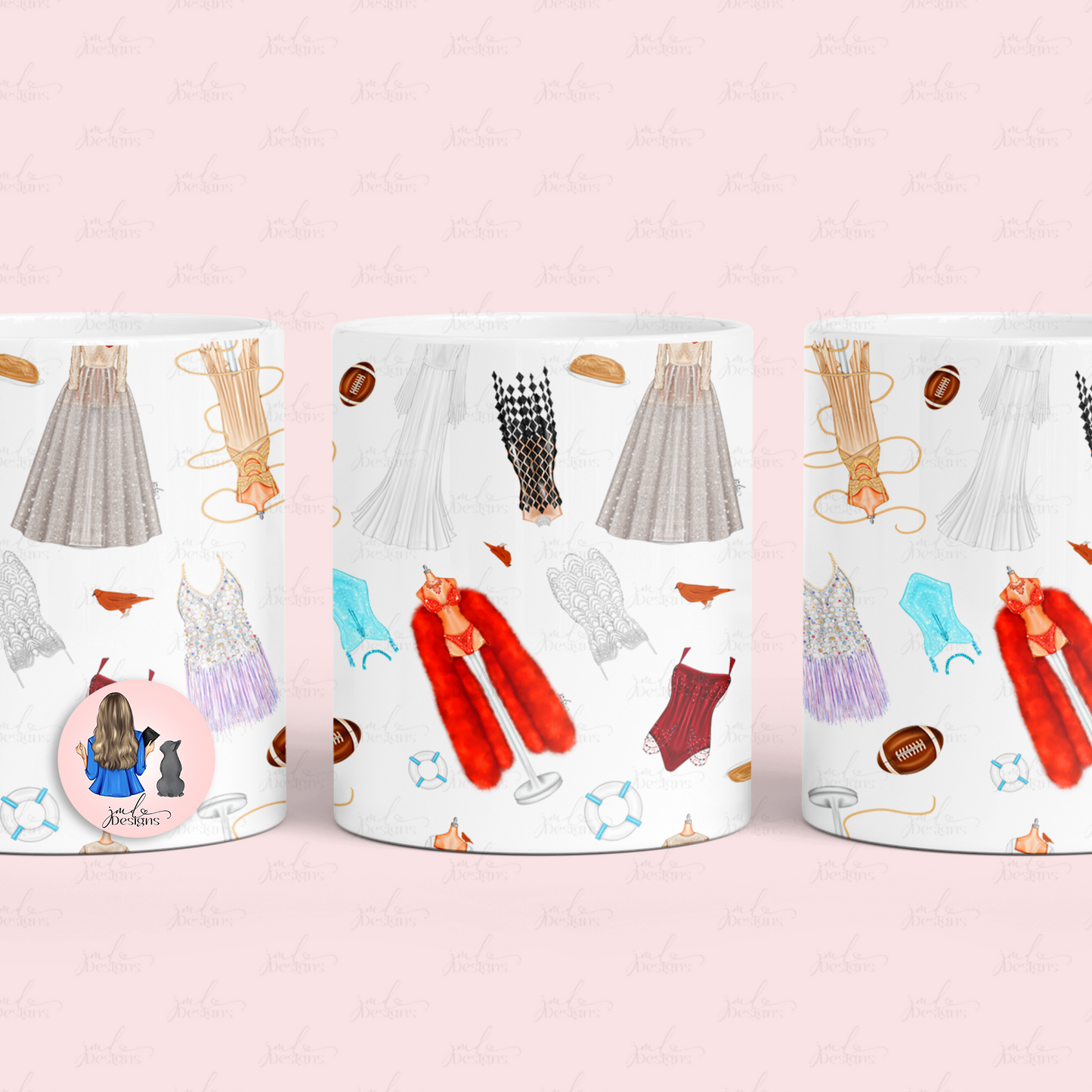 Ophelia Fashion Patterned 11oz Mug Tea Coffee Mug Fashion Mug