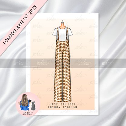 Satellite Dreams Tour Concert Fashion Art Print | LONDON JUNE 13TH