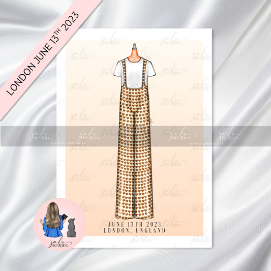Satellite Dreams Tour Concert Fashion Art Print | LONDON JUNE 13TH