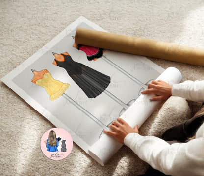 Locked Tour Lineup Art Print Fashion Lover Decorative Art High Fashion Art Print