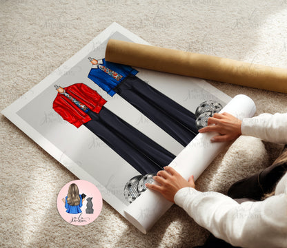 Belong Together Tour Premade Lineup Fashion Inspired Outfits Art Print