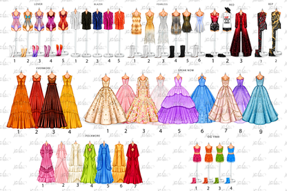 The Eras Of Fashion Shape Bookmark With Tassel
