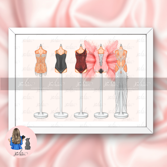 The Showgirl Fashion Art Print Fashion Illustration Wall Art