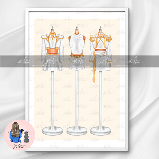 KPOP Golden Trio Fashion Art Print | Fashion Wall Art Decorative Art Trendy Art Print